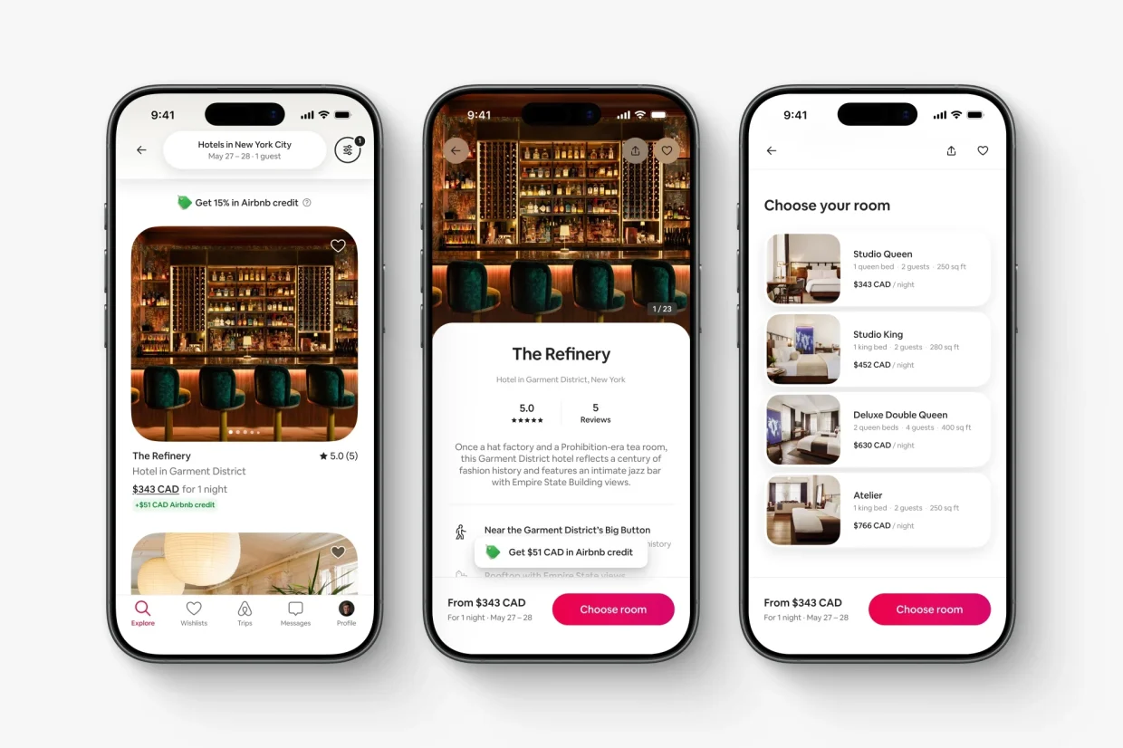 Airbnb Introduces Hotel Bookings, Airport Pickups, And More