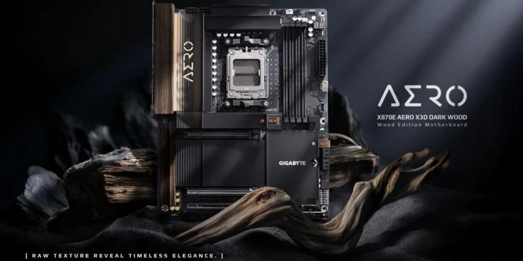 Gigabyte X870E Aero X3D Dark Wood