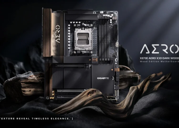 Gigabyte X870E Aero X3D Dark Wood