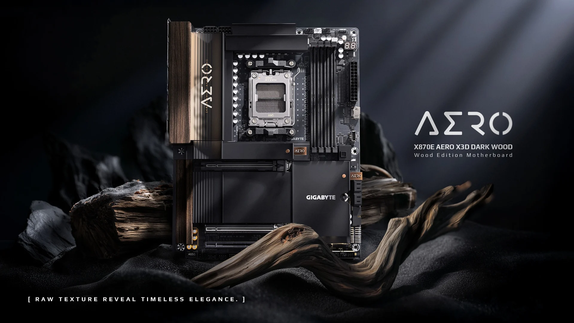 Gigabyte Announces X870E Aero X3D Dark Wood For Those Who Prefer A Darker Colour