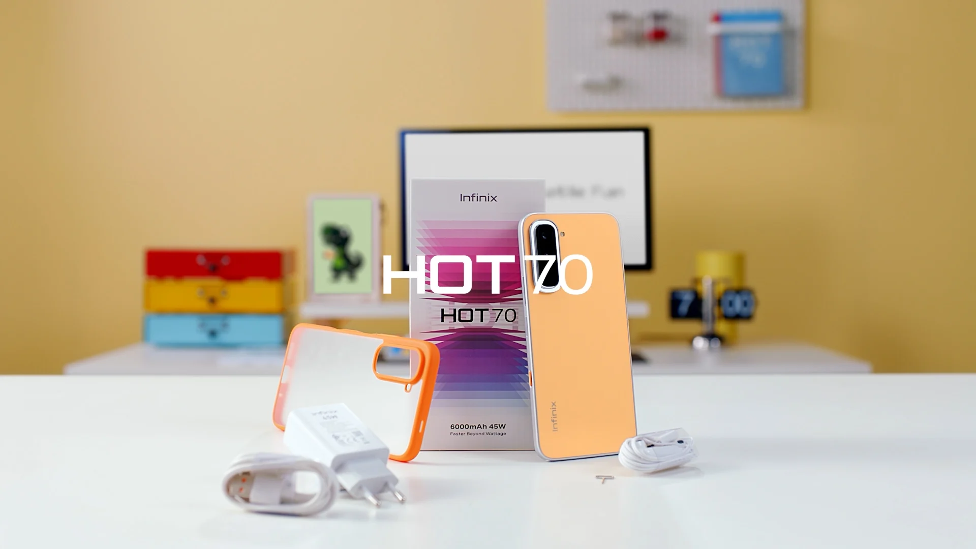 Infinix Hot 70 box contents