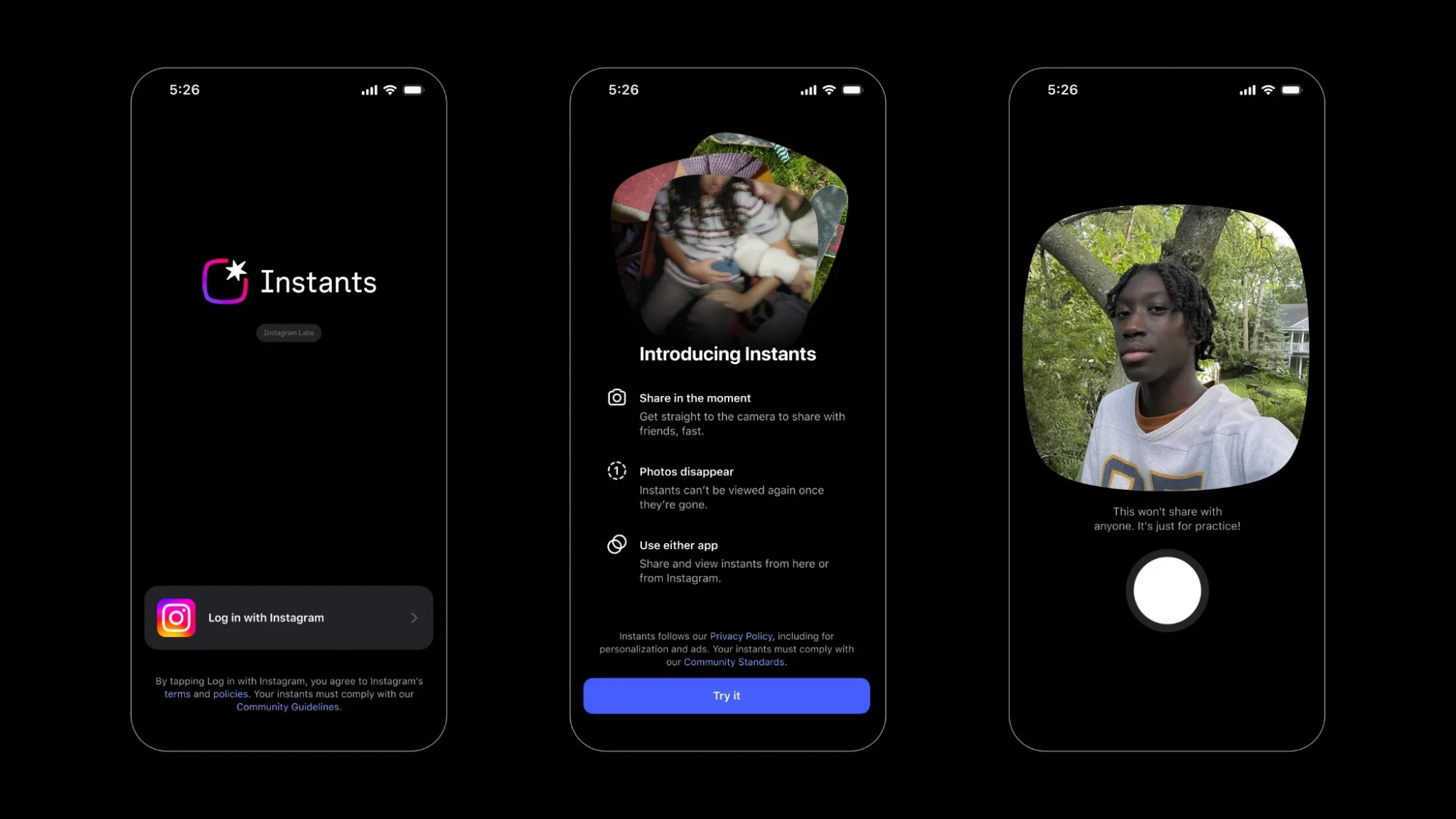 Instagram Launches Instants