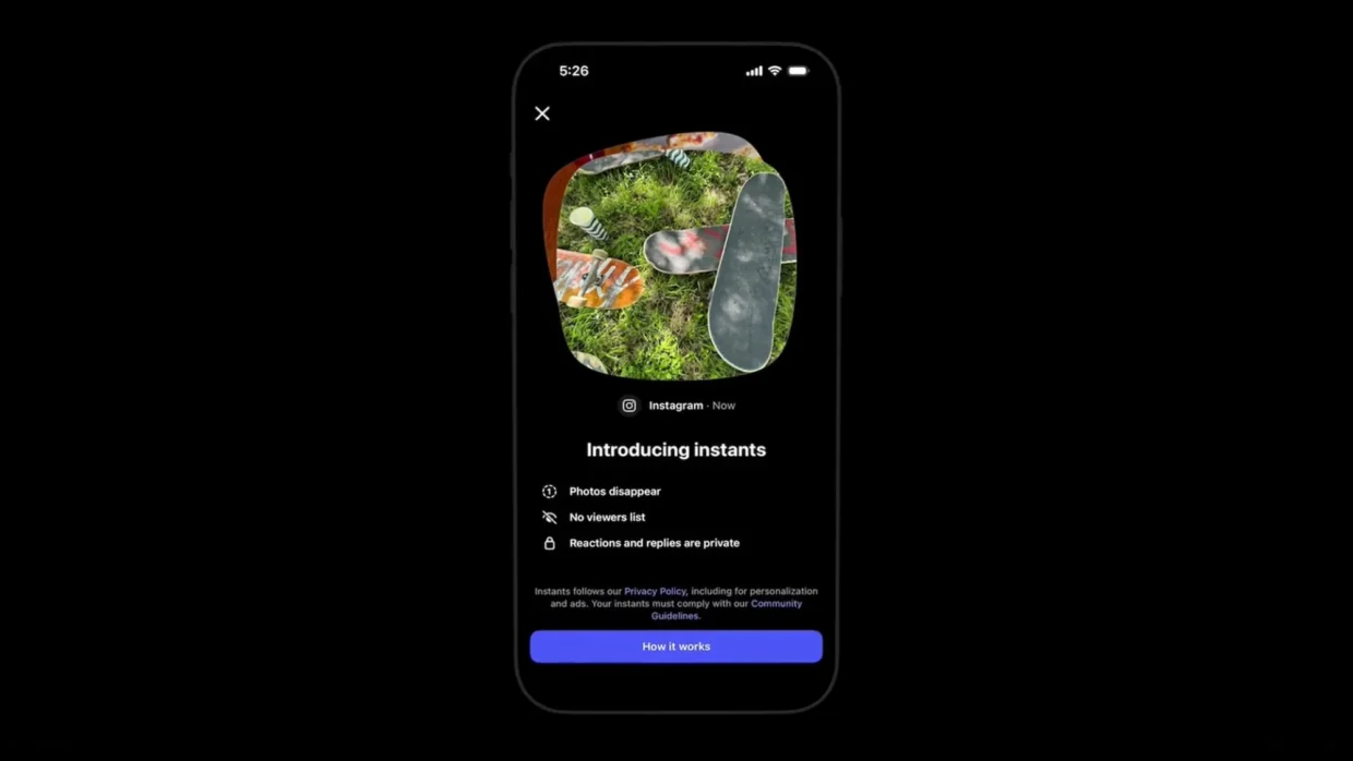 Instagram Launches Instants