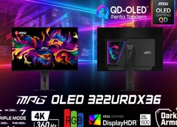 MSI MPG OLED 322URDX336 triple mode gaming monitor teaser