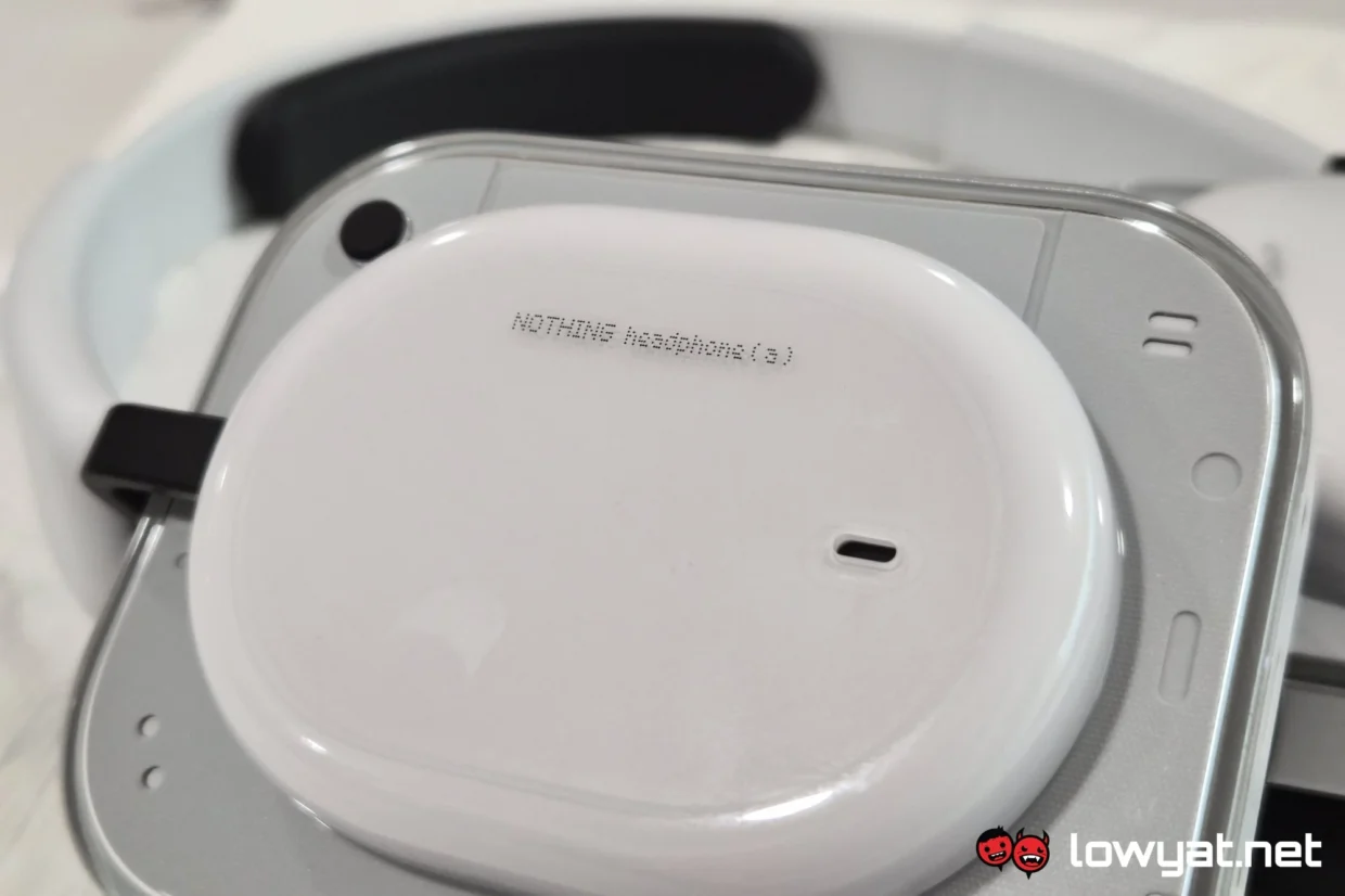Nothing Headphone (a) name closeup