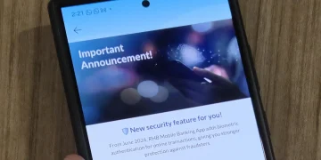 RHB Mobile Banking biometrics notificaiton