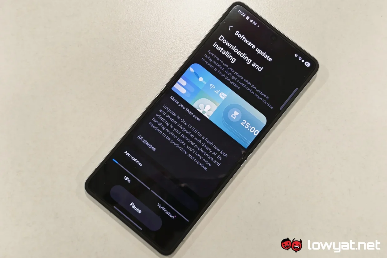 Samsung One UI Galaxy Z Flip7