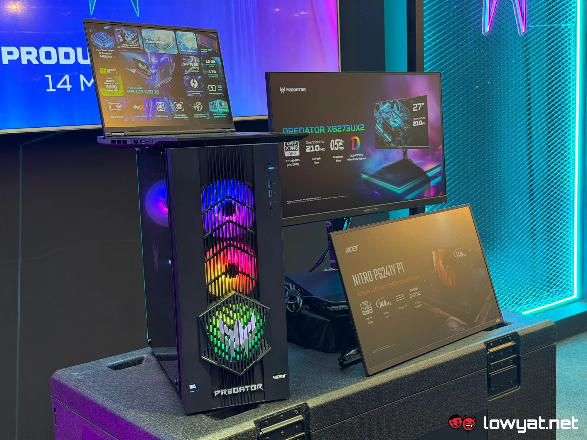 XB273U X2 Nitro PG241Y P1 acer predator helios neo 16 orion 5000 launch malaysia