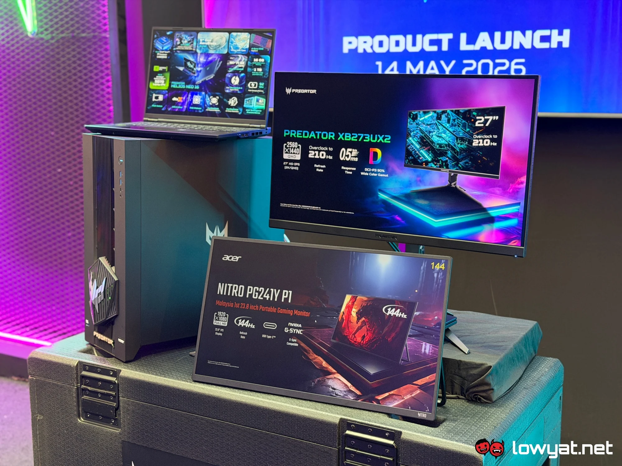 XB273U X2 Nitro PG241Y P1 acer predator helios neo 16 orion 5000 launch malaysia