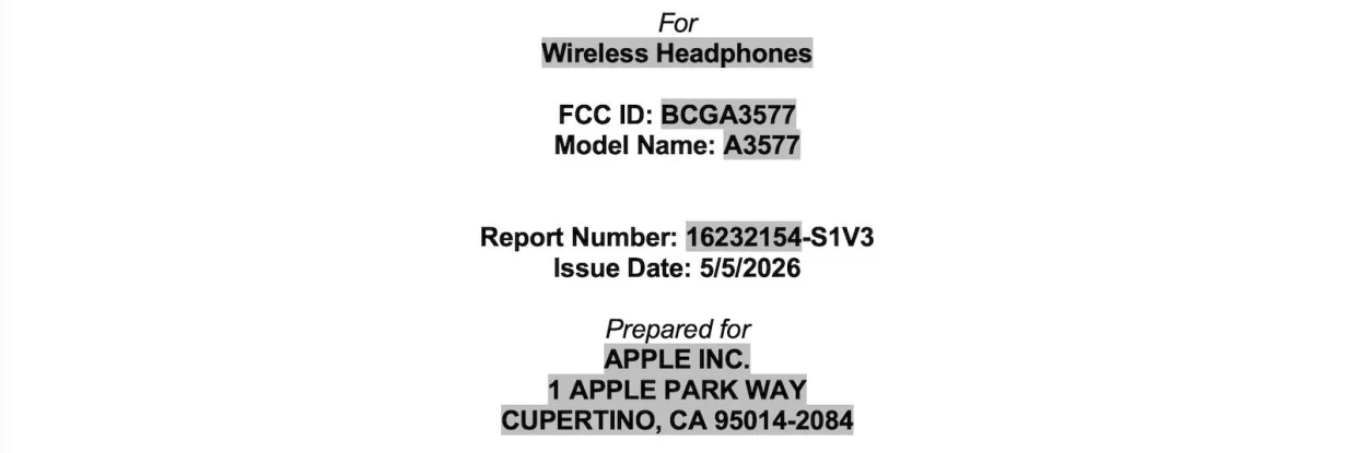 apple headphones A3577 US FCC description 2