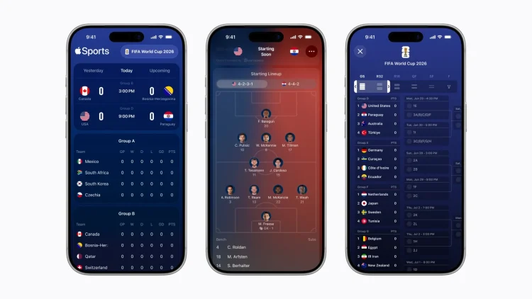 Apple Sports FIFA World Cup update