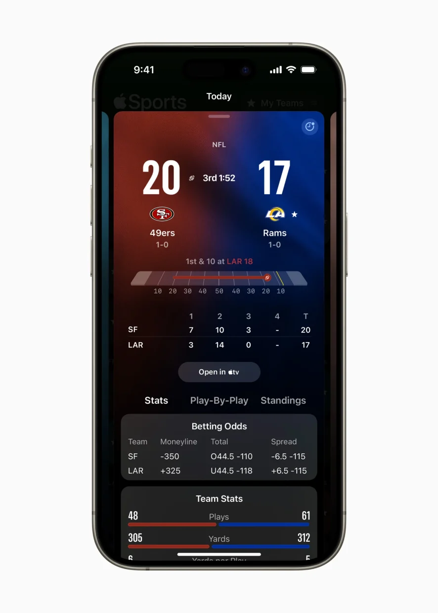 Apple Sports FIFA World Cup update