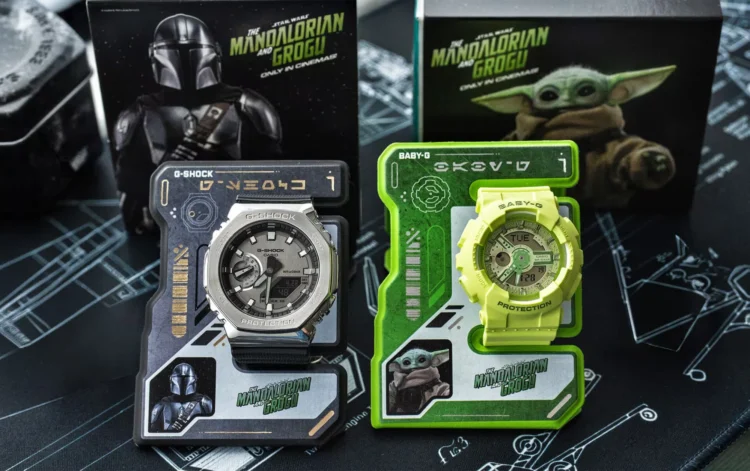 casio g-shock baby-g the mandalorian and grogu