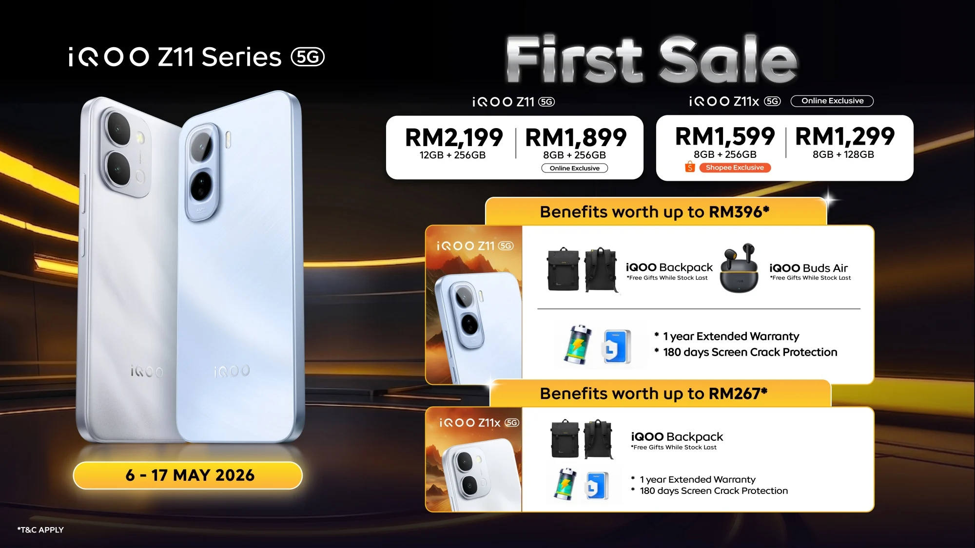 iqoo z11 z11x launch malaysia