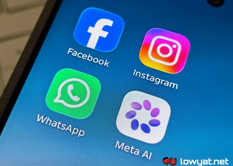 Meta Facebook Instagram WhatsApp icons