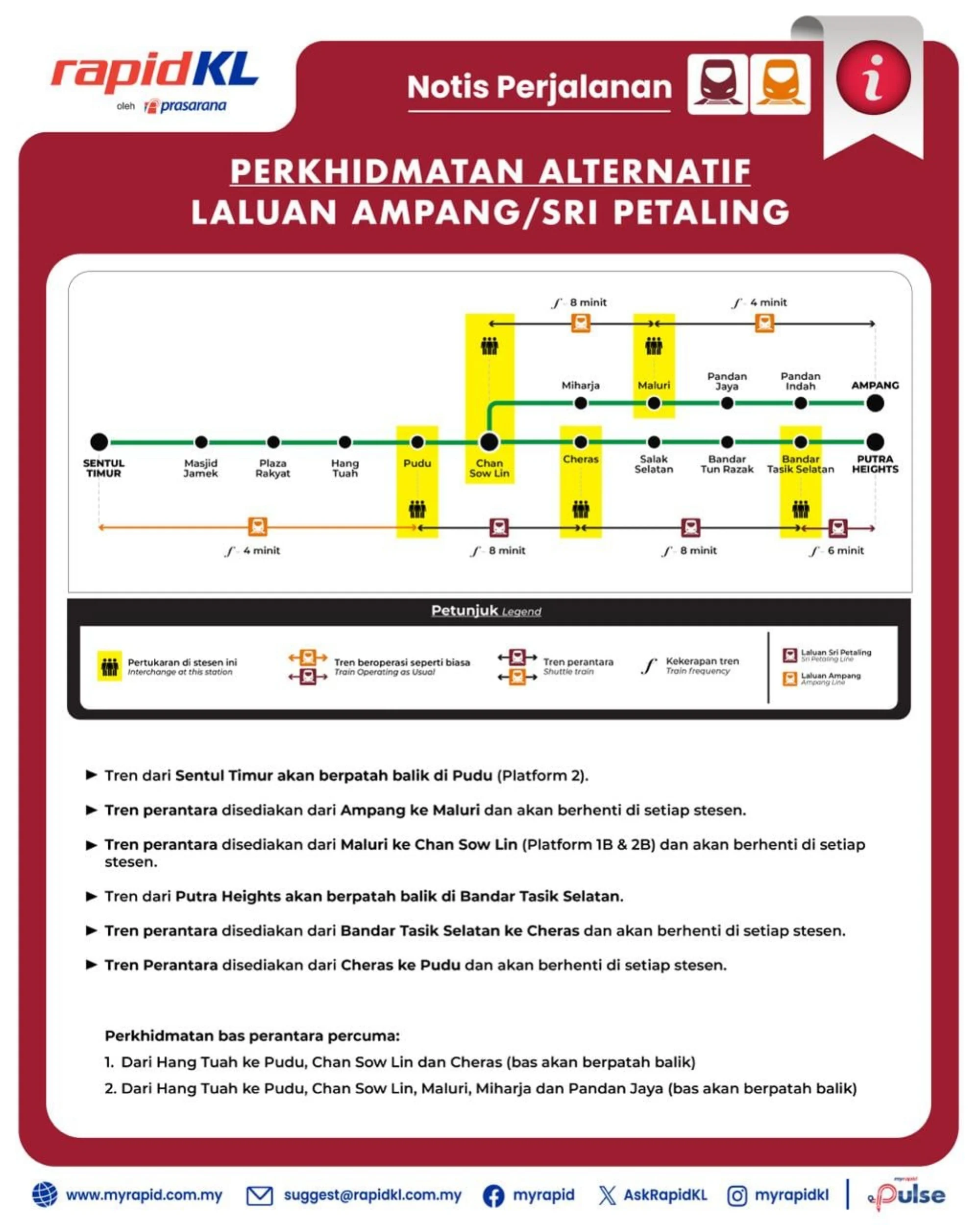rapid kl prasarana lrt ampang sri petaling mot