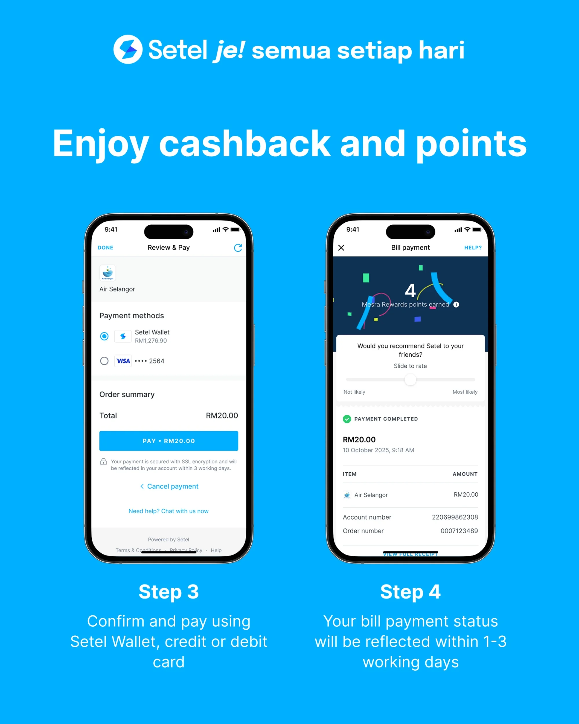 setel app new bill payment feature