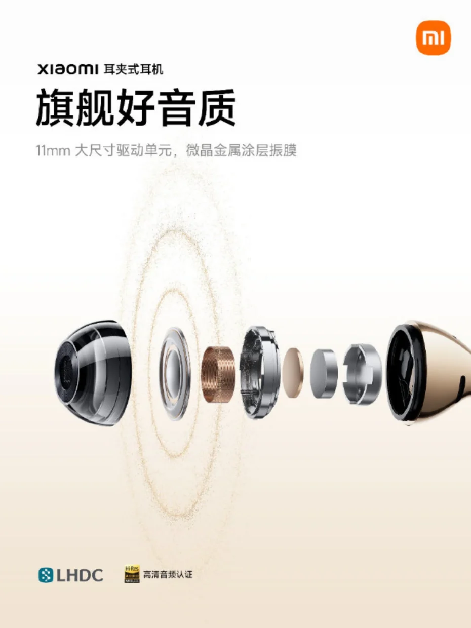 Xiaomi clip-on earbuds