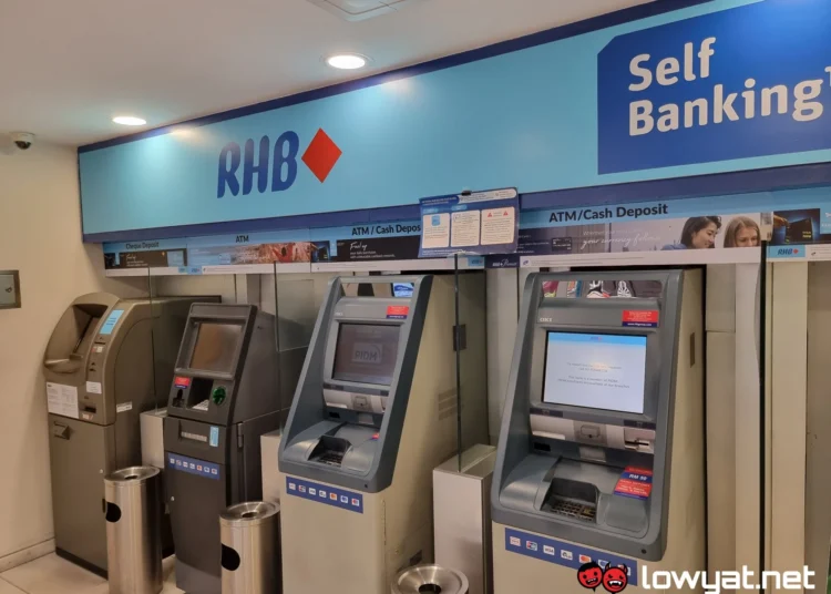 Bank RHB ATM Stock Image
