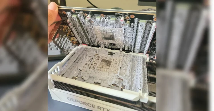 Gamer Opens Up Gigabyte Aorus RTX 5090 Cooler To Find A Sea Of Thermal Paste Underneath 1 Gigabyte-AORUS-RTX-5090-Thermal-Paste-Overdoing-It-1
