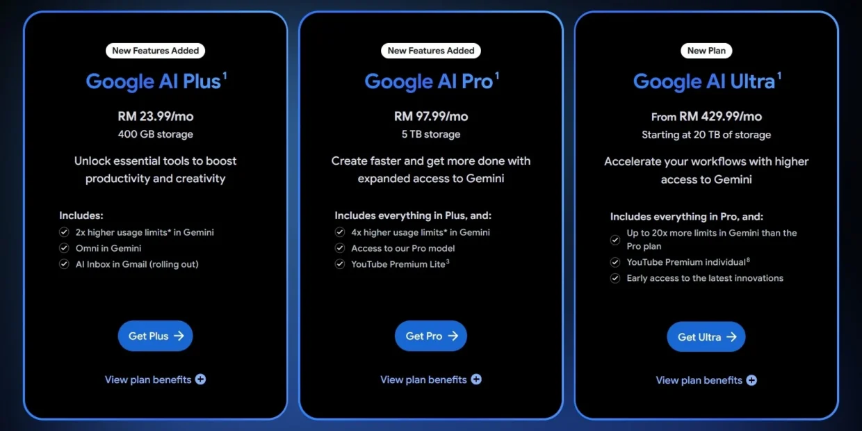 Google AI Plus storage upgrade