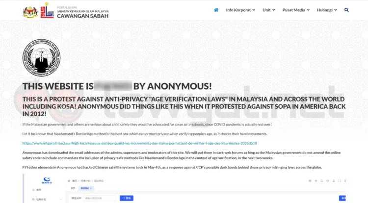 JAKIM Sabah Website Hacked; Attackers Claim To Have Stolen Admin Emails 1 JAKIM Sabah website hacked