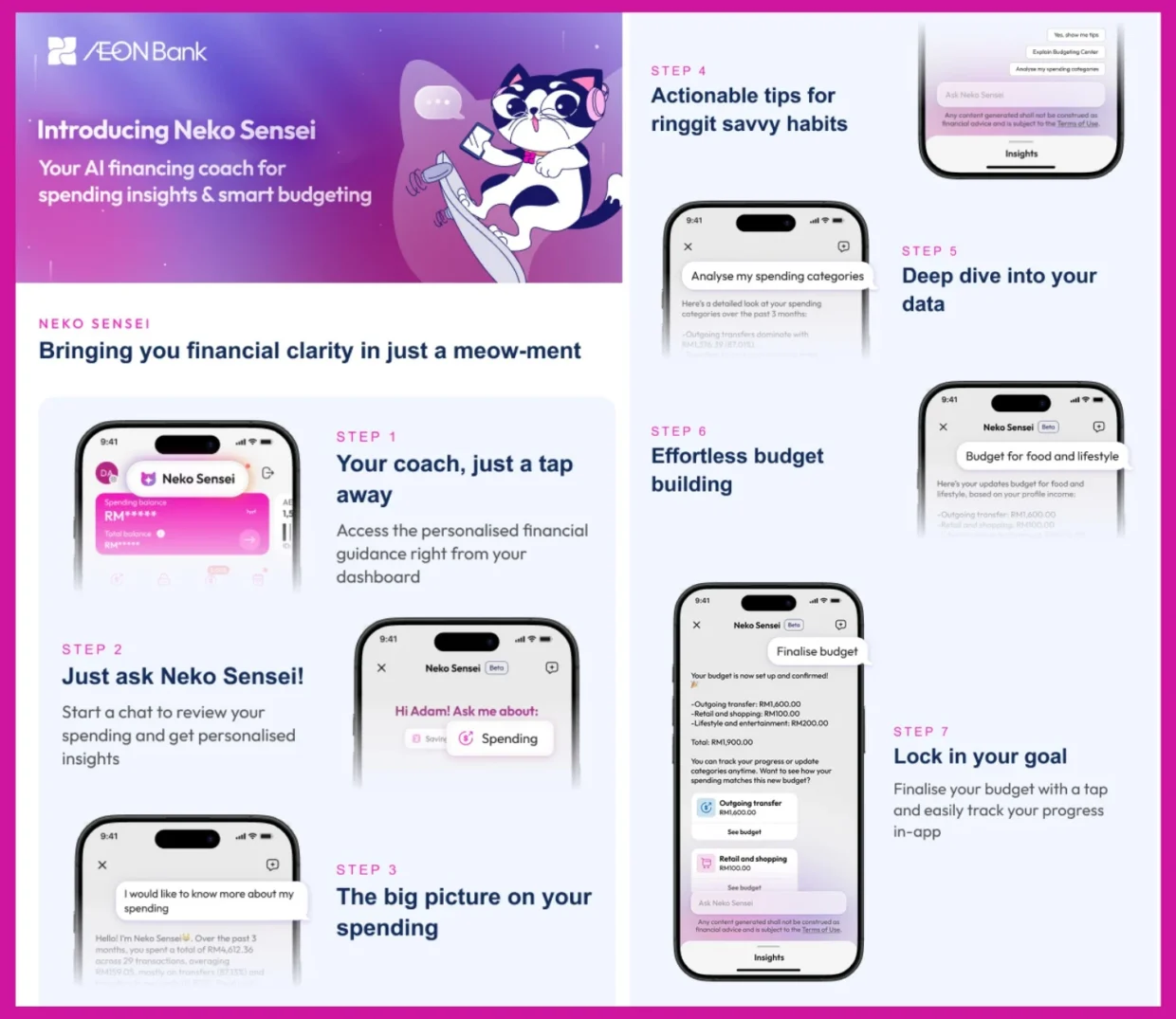 Neko Sensei by AEON Bank Is Your New Budget Bestie & Personal Financial Coach 3 Neko Sensei by AEON Bank Branded