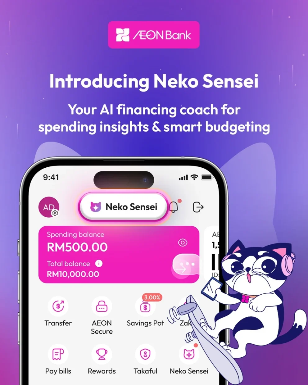 Neko Sensei by AEON Bank Is Your New Budget Bestie & Personal Financial Coach 5 Neko Sensei by AEON Bank Branded