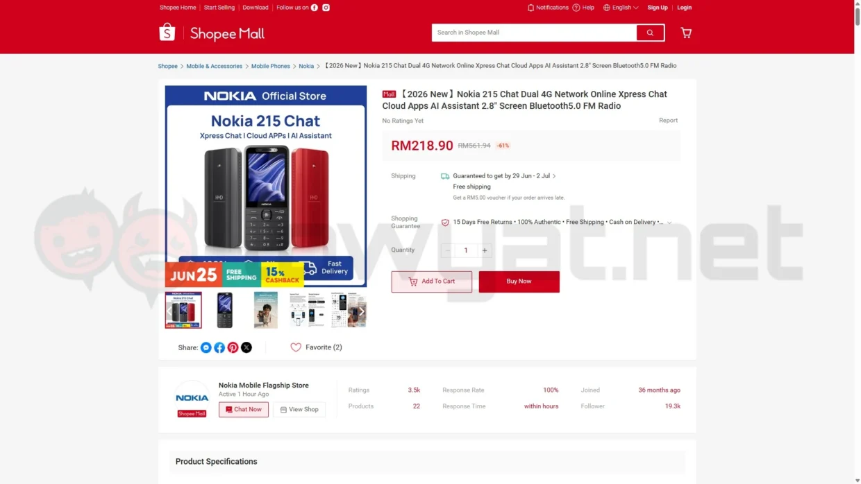 Nokia 215 Chat Quietly Launches In Malaysia With Video Calls, AI 8 Nokia 215 Chat Quietly Launches In Malaysia