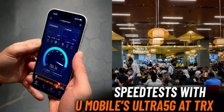 Speedtests with U Mobile's ULTRA5G at TRX