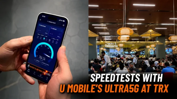 Speedtests with U Mobile's ULTRA5G at TRX