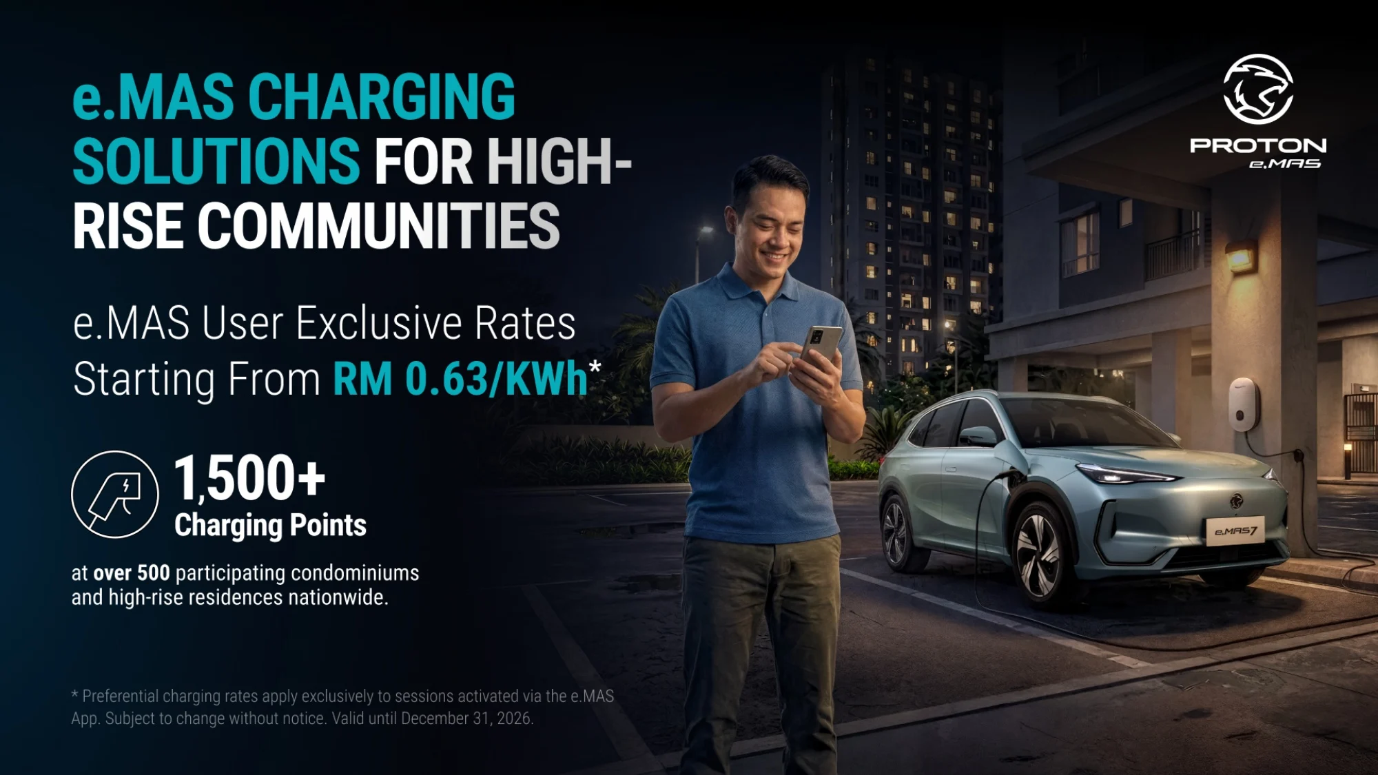 Proton Expands Condo EV Charging Network, Offers Special Residential Rate 3 proton emas PRO-NET - Condo Charging Rates June 2026