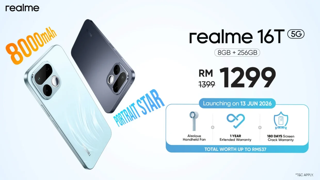 realme 16 And realme 16T Launch In Malaysia With Selfie Mirror 14 realme 16T