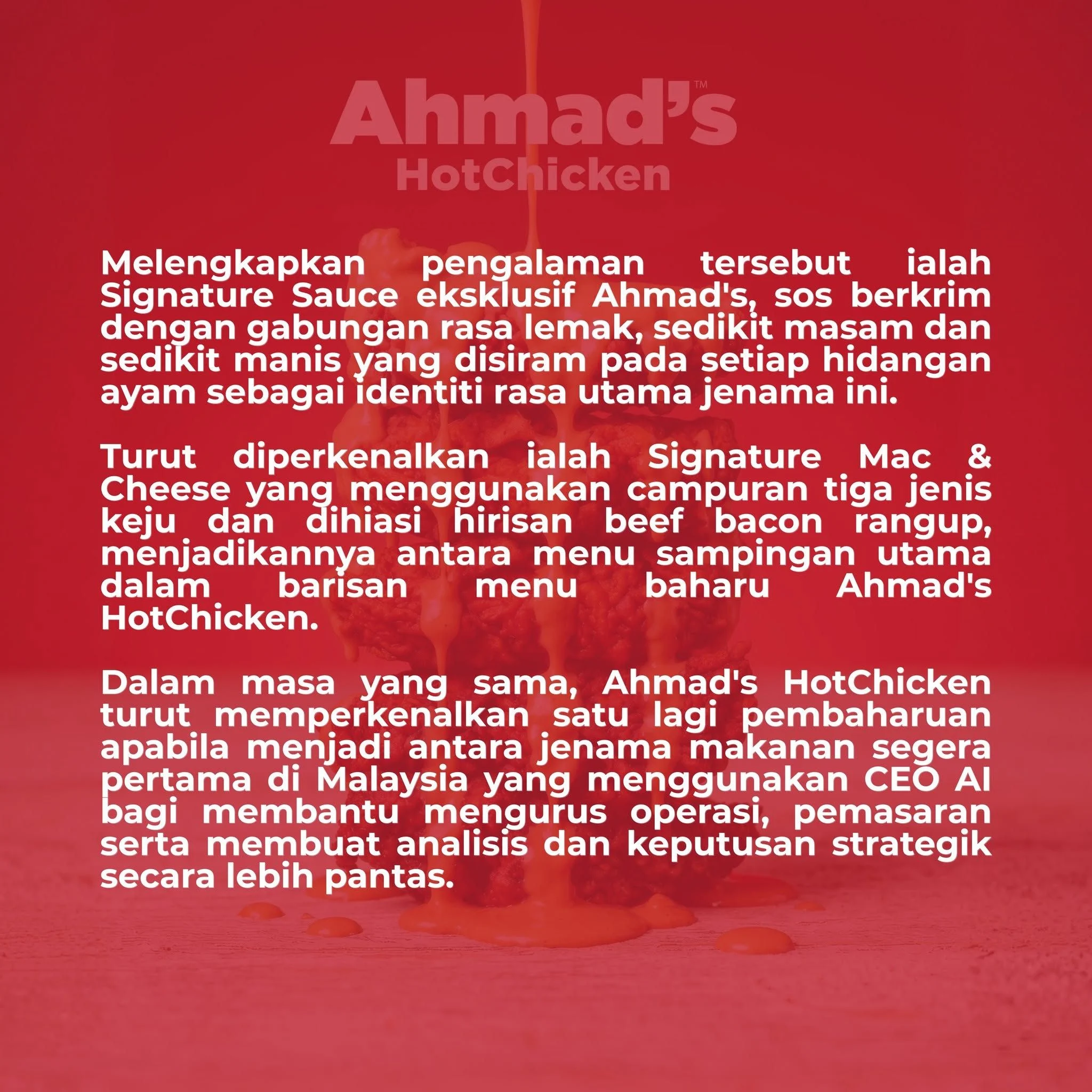 Ahmad's Rebrands As Ahmad's HotChicken And Appoints "AI CEO" 2 Ahmads HotChicken 2