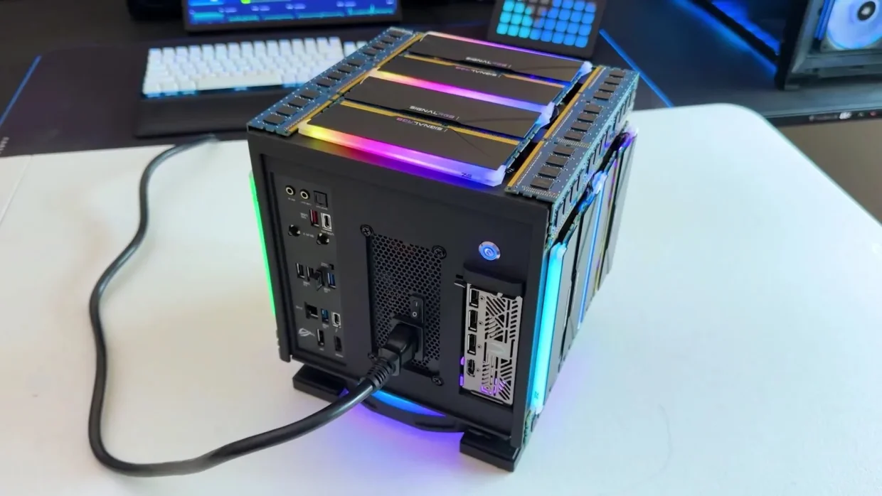 DIY PC Builder Creates “RAM Machine” Inspired By The Steam Machine 2 RAM Machine 2