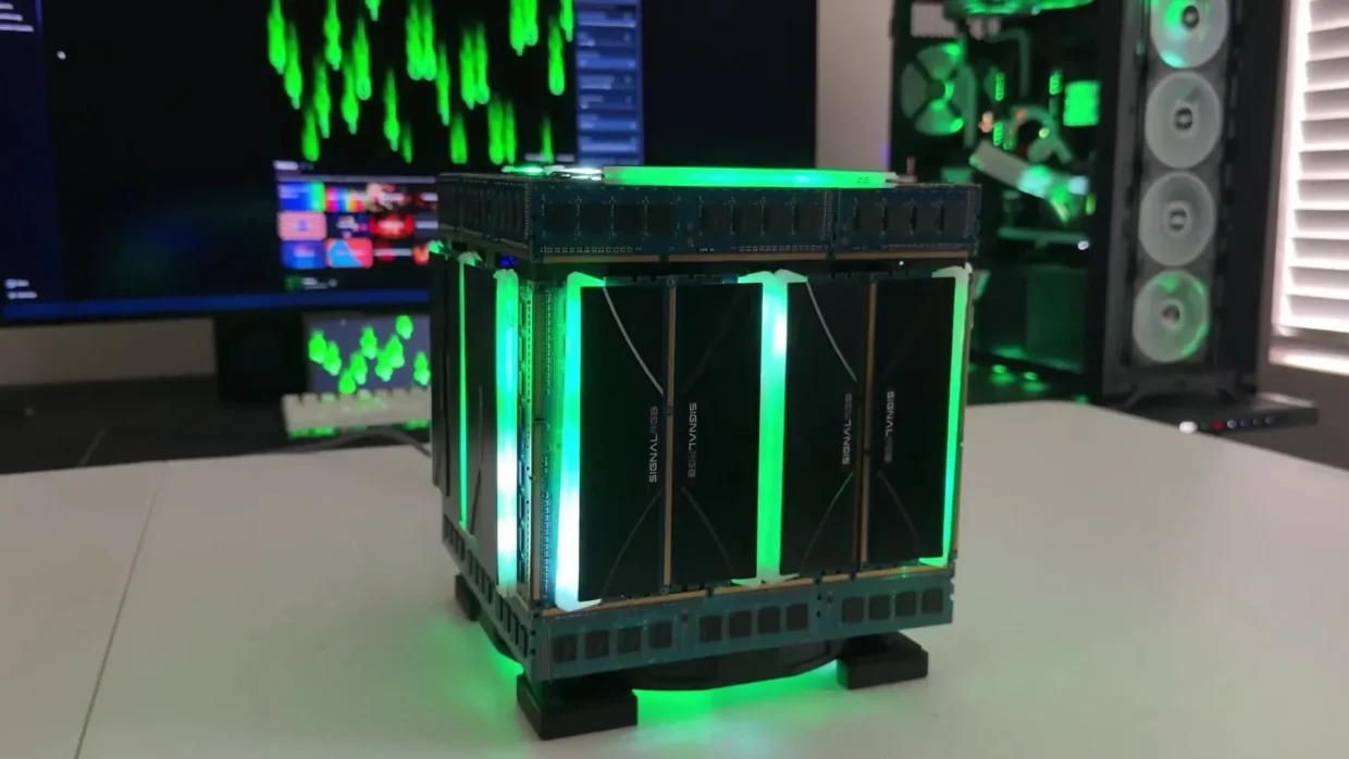 DIY PC Builder Creates “RAM Machine” Inspired By The Steam Machine 4 RAM Machine 4