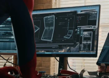 Samsung Galaxy Z Flip8 schematics Spider-Man ad