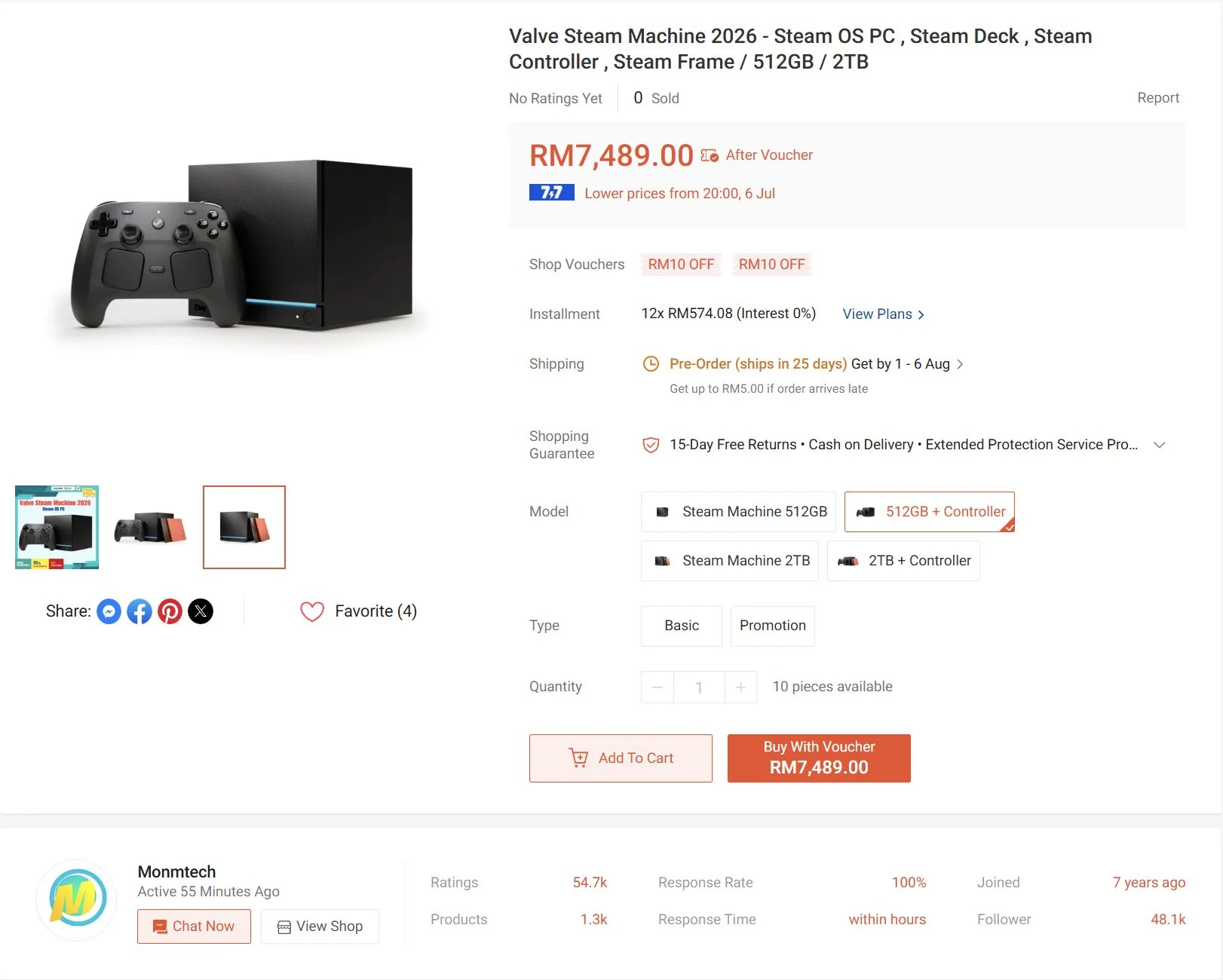 M4G Is Officially Bringing The Steam Machine Into Malaysia 2 Steam Machine Shopee 1