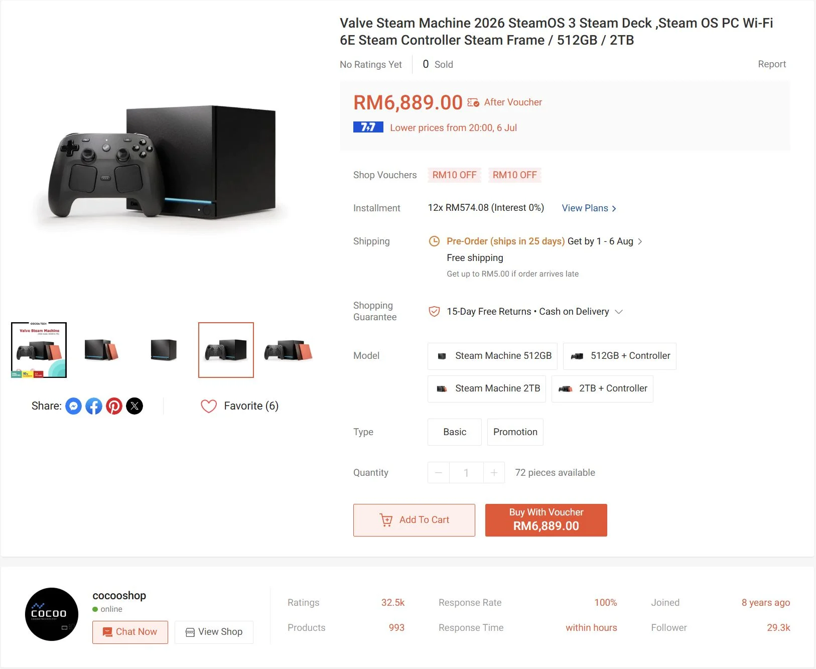 M4G Is Officially Bringing The Steam Machine Into Malaysia 3 Steam Machine Shopee 2