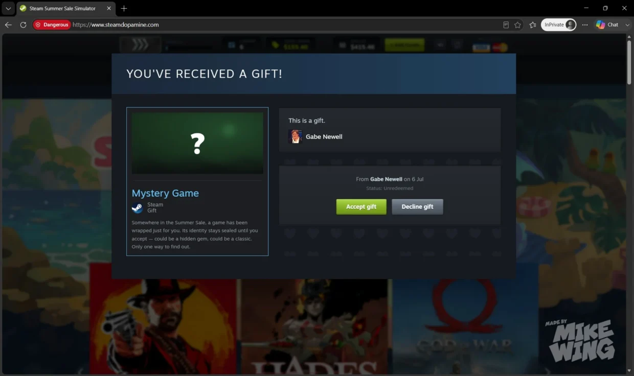 Steam Summer Sale simulator