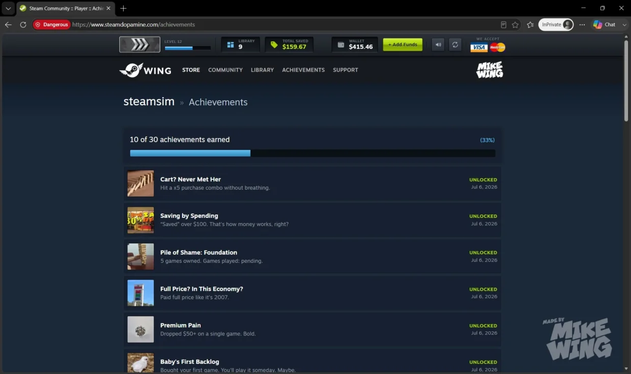 Steam Summer Sale simulator