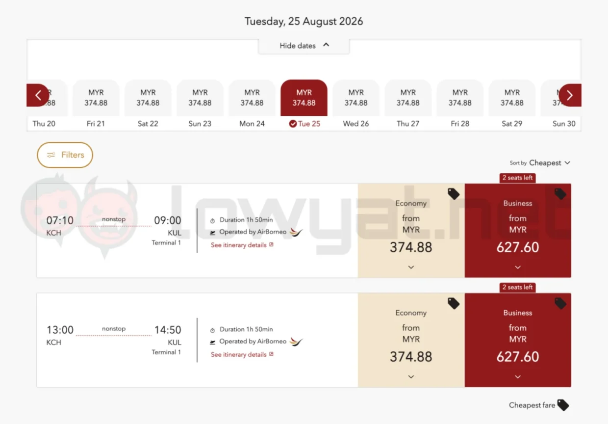 AirBorneo Opens Kuching-Kuala Lumpur Flight Bookings; Starts From RM375 2 airborneo begins kl kuching flight booking