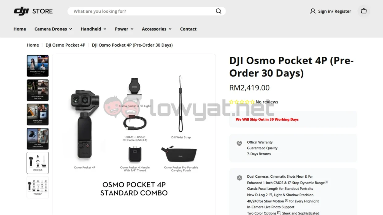 DJI Osmo Pocket 4P Finally Launched In Malaysia 7 DJI Osmo Pocket 4P Malaysia