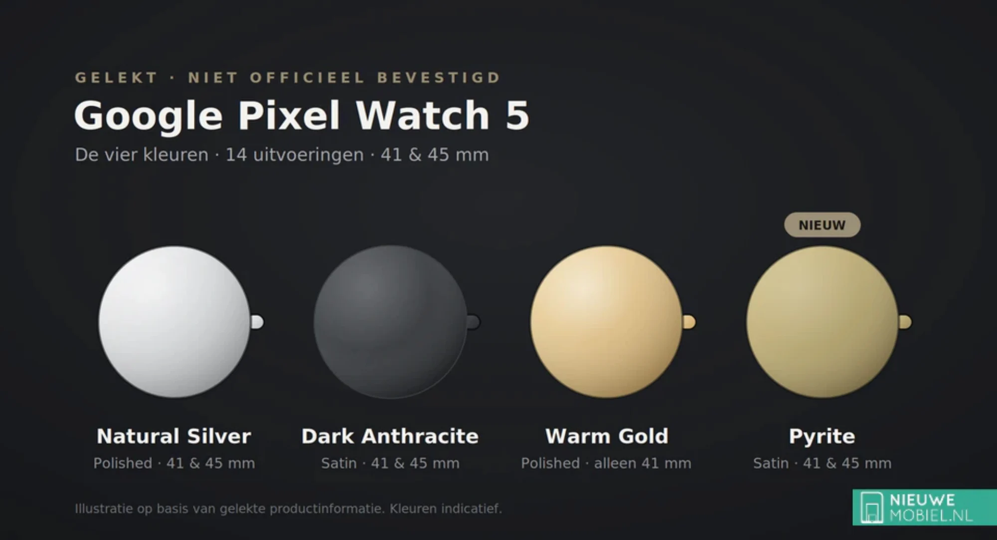 Google Pixel Watch 5 May Launch With A Higher Starting Price, New “Pyrite” Colour Option 3 Google Pixel Watch 5 leak
