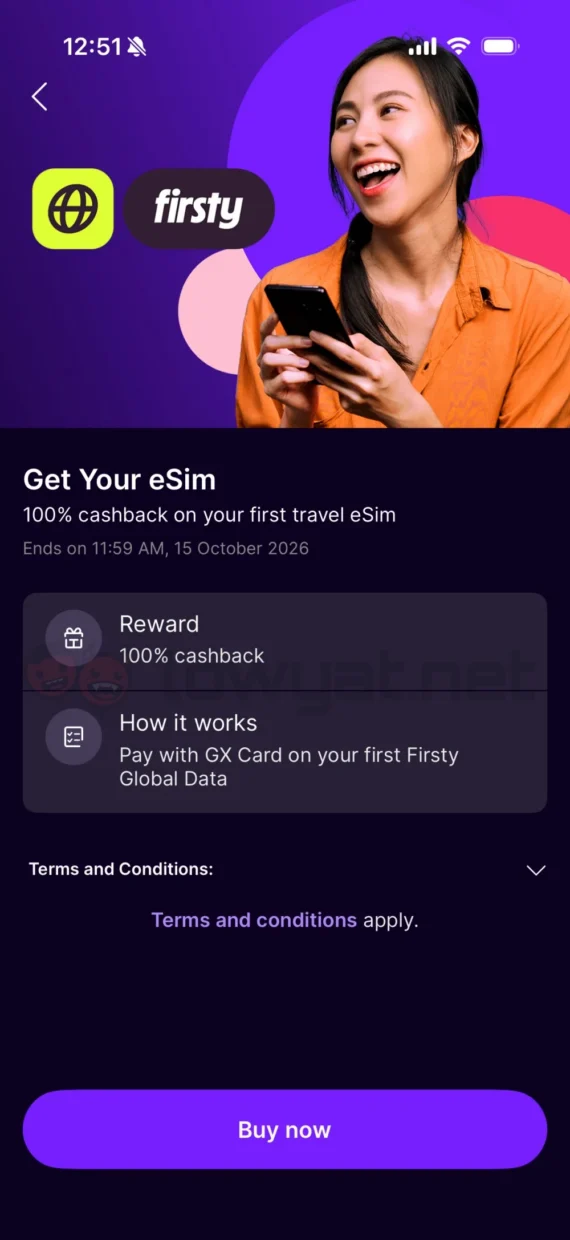 GXBank To Offer Firsty Global eSIM Plans Through Its App 3 gxbank firsty integration 01