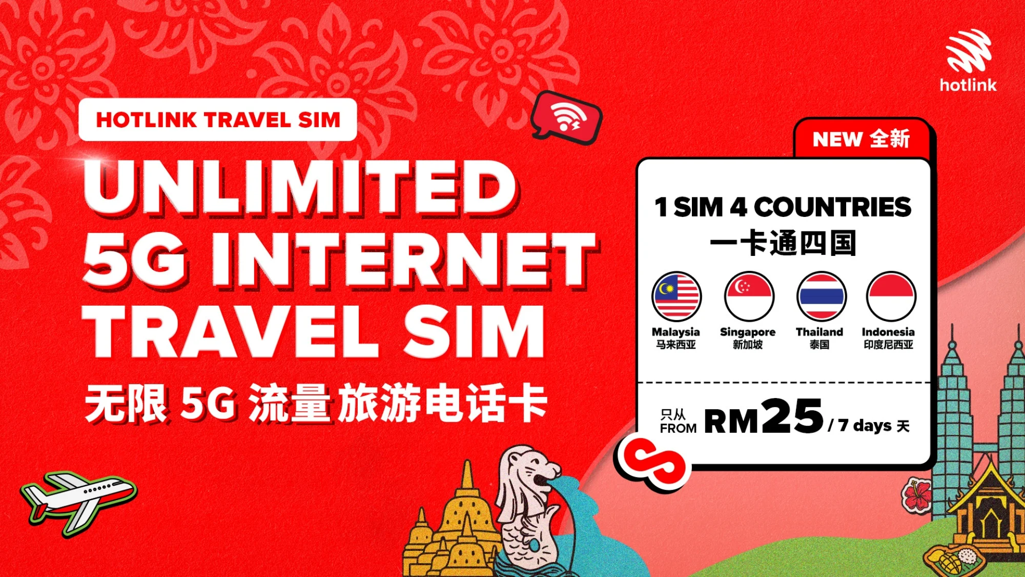 Hotlink Expands Travel SIM Lineup With 7-Day Plan