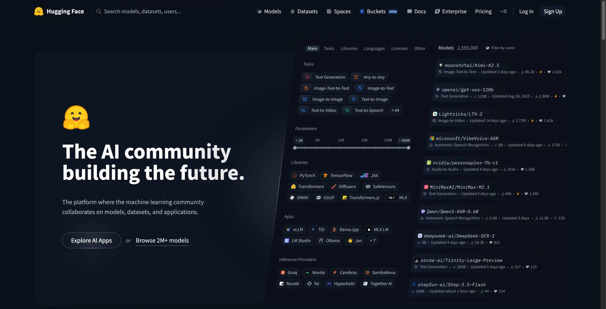 Hugging Face CEO Urges OpenAI To Release Rogue AI Agent Data Following Cyberattack 2 hugging face home page