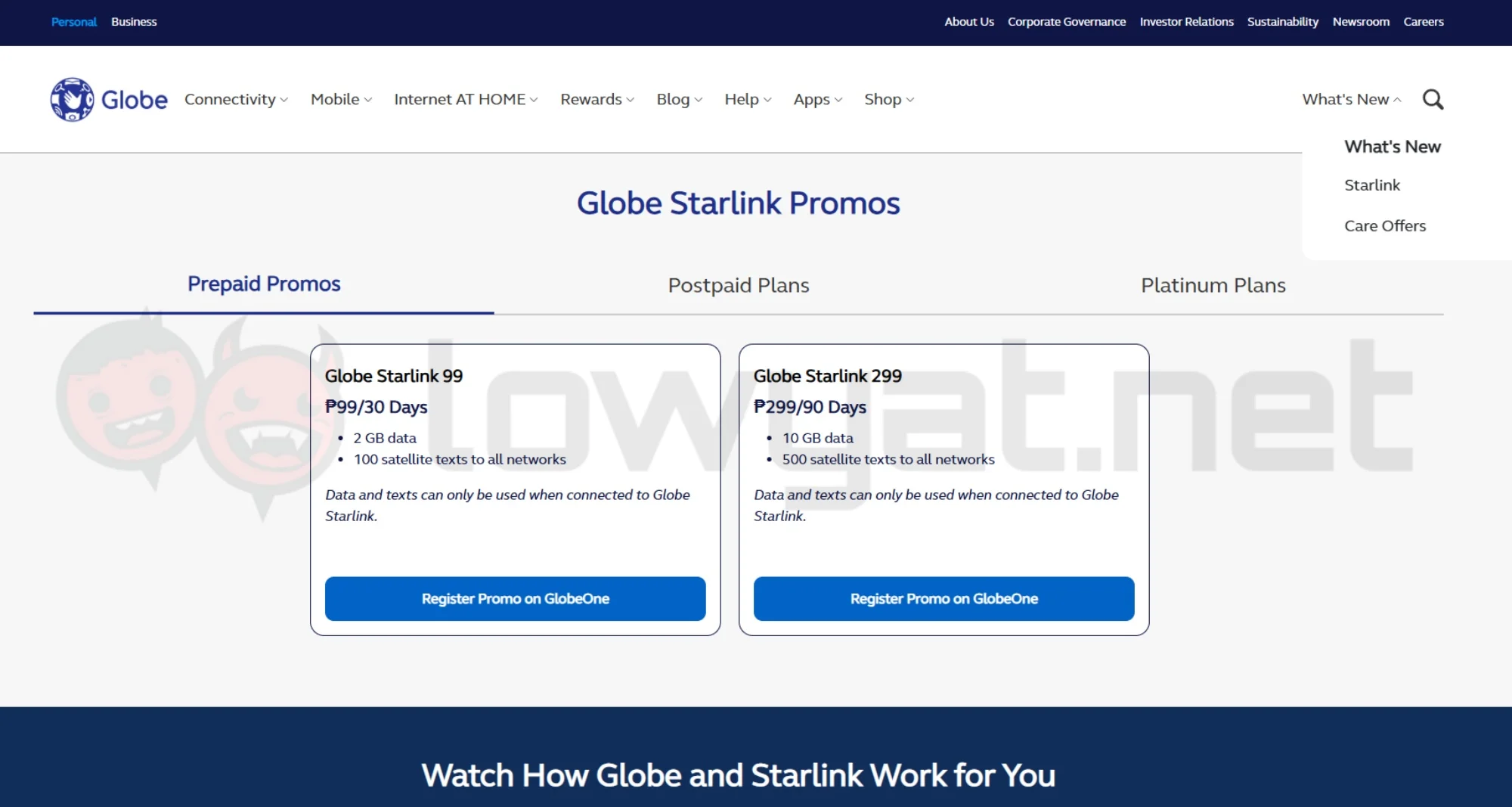 the philippines globe starlink