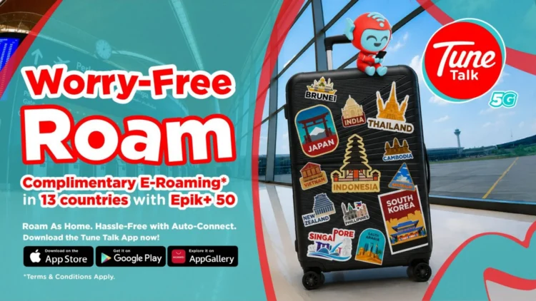 Tune Talk Introduces Free E-Roaming In 13 Countries For Selected Plans 1 tune talk introduces epik e-roaming