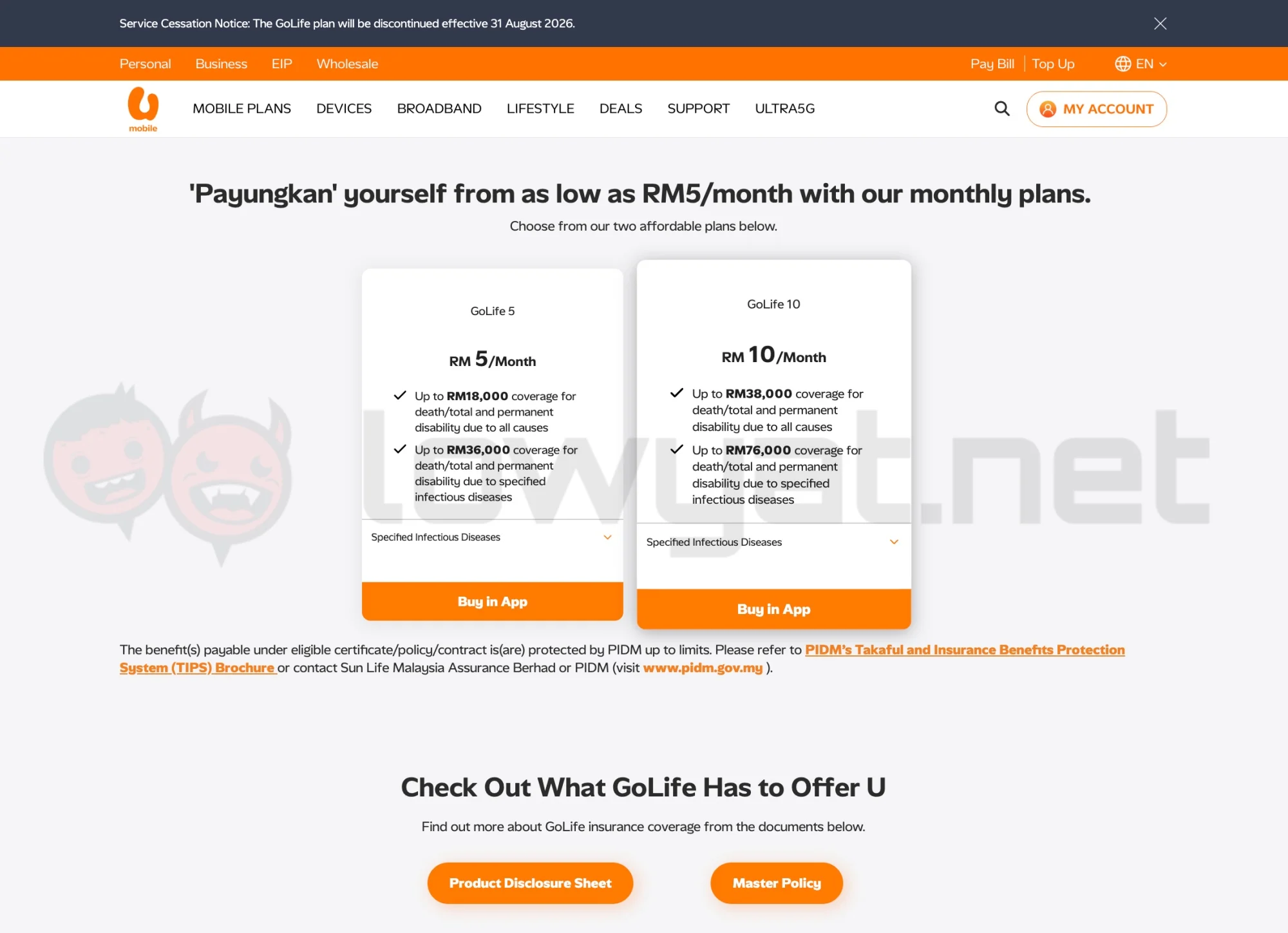 U Mobile To Discontinue GoLife Insurance Plans After 31 August 2026 5 u mobile discontinue golife insurance plans